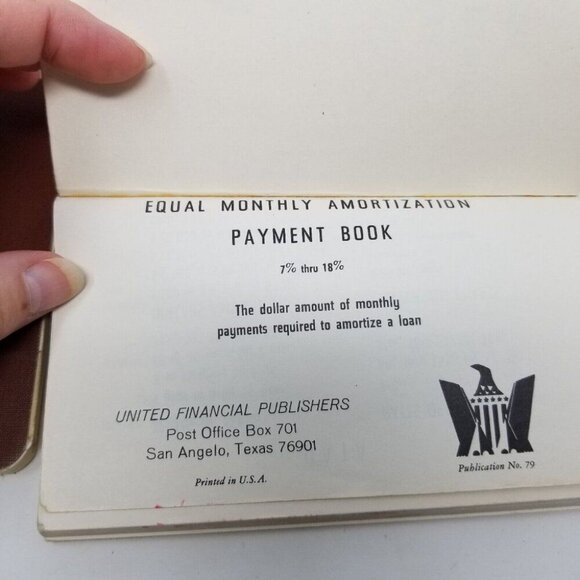 1969 1979 Vintage Monthly Loan Amortization Payment Books 6% to 10% & 7%-18% - Picture 3 of 10